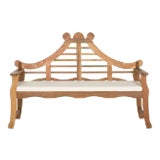 Outdoor Bench, Natural & Beige For Sale