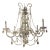 Large Draped Crystal Multi - Arm Chandelier For Sale