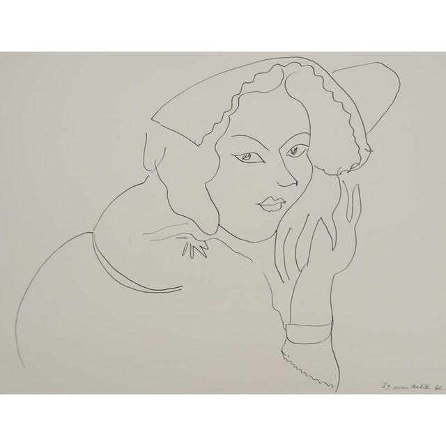 Modern Henri Matisse, Peasant Woman with Headdress, Lithograph For Sale - Image 3 of 6