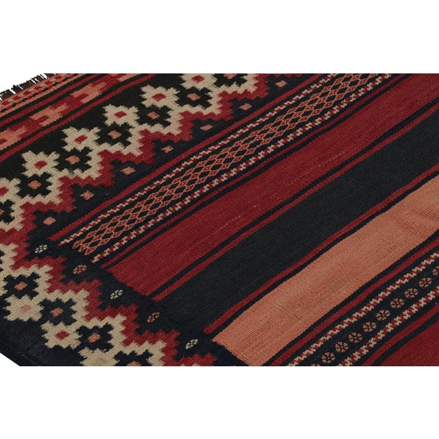 1950s Vintage Afghan Tribal Kilim Rug With Stripes For Sale In New York - Image 6 of 7