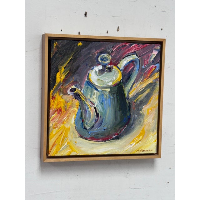 Design Plus Gallery presents a Circa 2001 Framed Abstract by Artist Albert Smith (1929-2008 ) Smith is a self-taught...