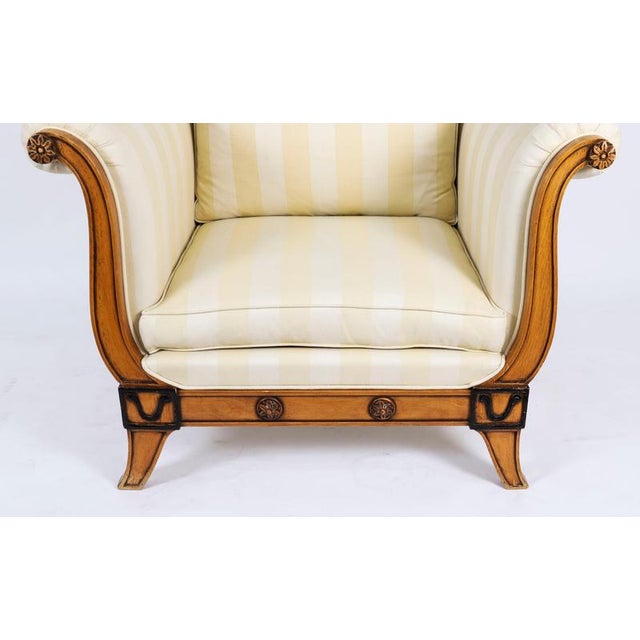 Vintage Biedermeier Revival Birchwood Armchairs from Fratelli Boffi, 20th Century, Set of 2 For Sale - Image 4 of 18