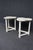 Mid 20th Century Pair of Vintage Hand-Painted Tri-Lobe Accent Tables For Sale - Image 5 of 13