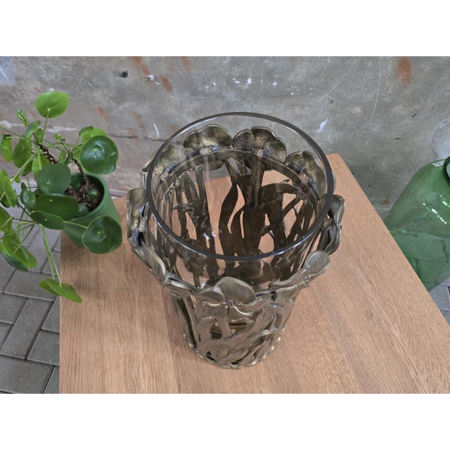 Bronze Floral Umbrella Stand, 1970s For Sale - Image 9 of 12