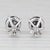 New 3.45ctw Black Diamond Stud Earrings 14k White Gold Round Solitaires - 2 Pieces For Sale - Image 4 of 6
