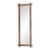 19th Century France Brutalist Red Wood Mirror For Sale