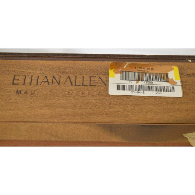 Ethan Allen Medallion Collection Large Cherry Breakfront ...