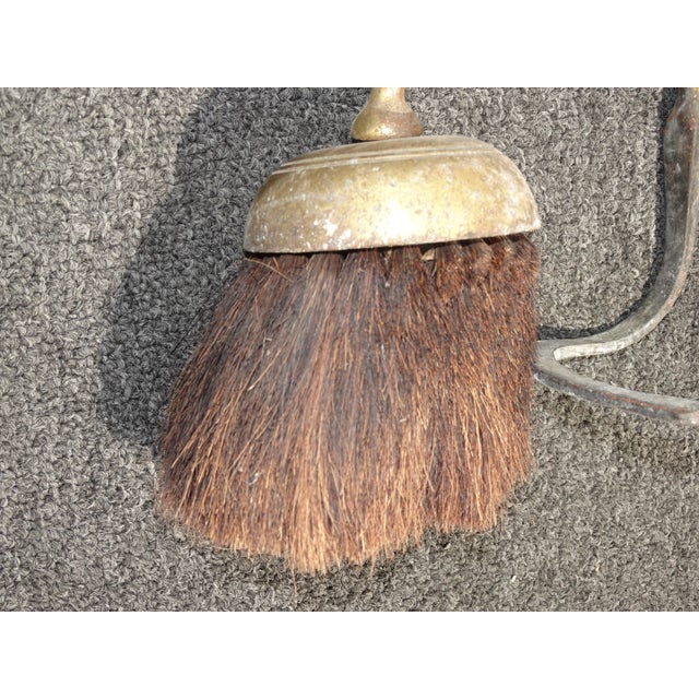 Vintage French Country Gold Metal Fireplace Tools W Owl Motif For Sale - Image 11 of 13