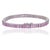 Not Yet Made - Made To Order Baguette Cut 10.47 Ct Pink Sapphire Linear Tennis Bracelet for Valentine in Silver, 7 Inch For Sale - Image 5 of 14
