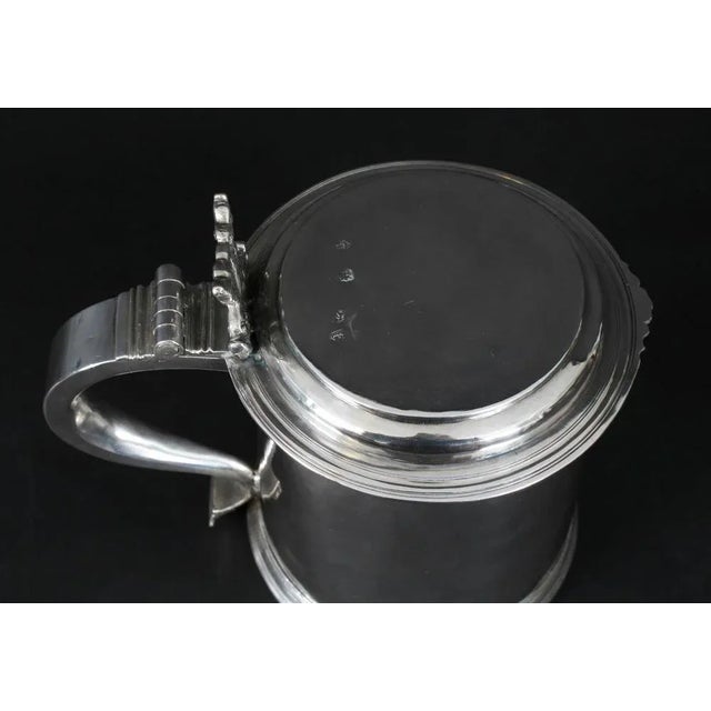 Metal 17th Century Charles II English Sterling Silver Tankard, 1680s For Sale - Image 7 of 18