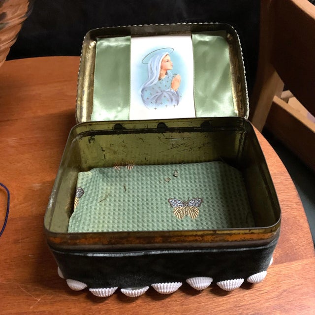 Antique French Folk Art Keepsake Box For Sale In Charleston - Image 6 of 7
