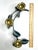 1980s Art Nouveau Pewter & Brass Sculptural Floral Candleholder For Sale - Image 5 of 11