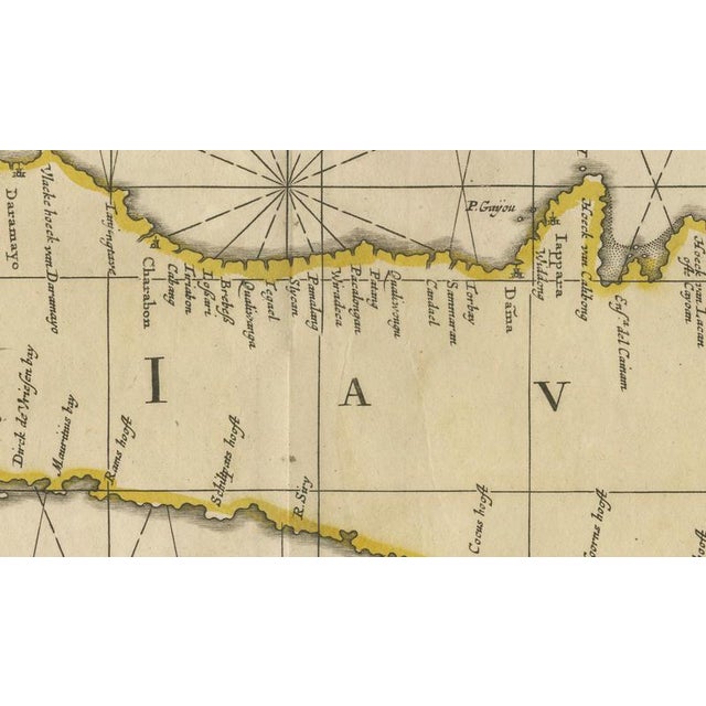 Antique Dutch East Indies Sea Chart, 1700 For Sale - Image 9 of 11