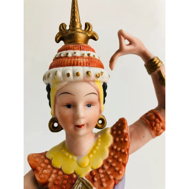 Ceramic Mid-Century Hollywood Glam Palm Beach Boho Chic "Genie" Figurine For Sale - Image 7 of 9
