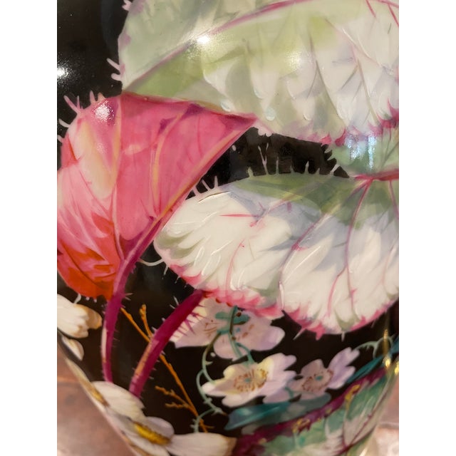 Massive Pair of French 19thC Old Paris Porcelain Table Lamps. For Sale - Image 4 of 12