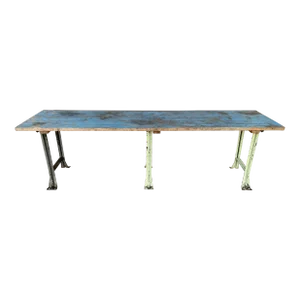 10’ Industrial Dining Table From Lyon Metal Products