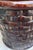 Large Vintage Basketweave Flower Pot Planter Brown Glazed Terracotta For Sale - Image 4 of 8