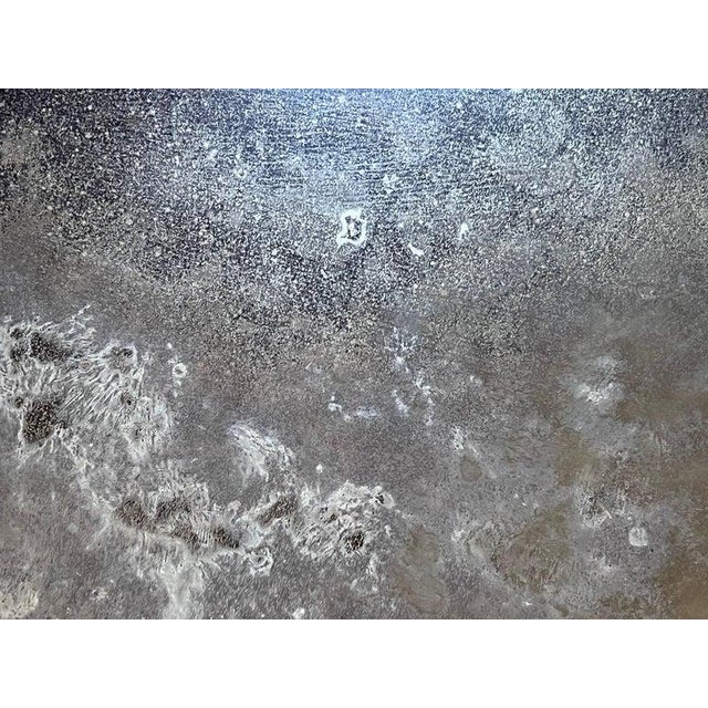 19th Century Italian Baroque Trumeau Mirror, Hand-Carved Green Frame For Sale - Image 9 of 14