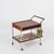 Serving Bar Cart with Drawers in Rosewood and Chrome by George Coslin, Italy, 1950s For Sale - Image 10 of 15