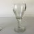 Mid-Century Modern Vintage Clear Glass Wine Goblets- Set of 4 For Sale - Image 3 of 6