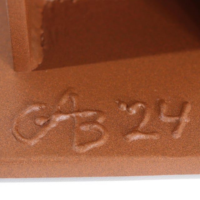 Hi-Beam 1 - Modern Steel Geometric Sculpture Original Artwork by Granville Beals For Sale - Image 9 of 9