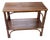 Vintage Bamboo Two-Tier Side Table | Hollywood Regency Coastal Rattan Accent Table For Sale