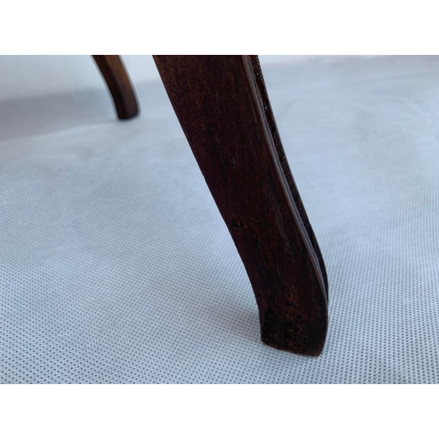 Art Nouveau Side Table with Shelf in Ash Wood, 1950s For Sale - Image 13 of 18