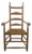Antique Ladder Back Chair Woven Early 19th Century For Sale