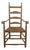Early 19th Century Farm House Primitive Ladder High Back Chair For Sale