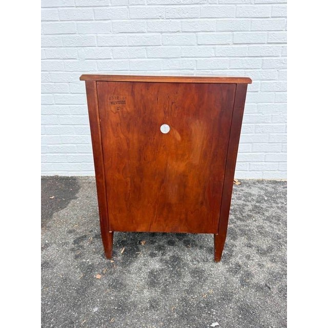 Late 20th Century Kindel Grand Rapids Regency Style Fruitwood Nightstand For Sale - Image 13 of 16