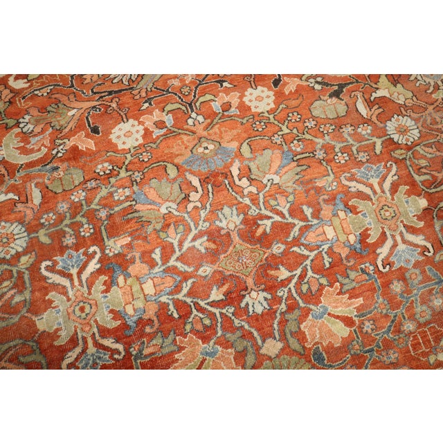 Lovely Antique Persian Mahal - 10'3" x 13'11" For Sale - Image 4 of 11