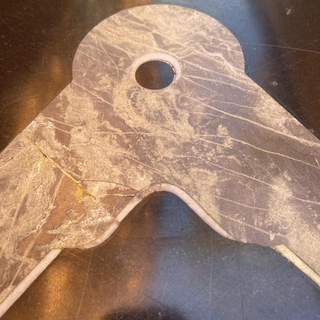 Black Large Table Top with Lapis-Lazuli Marble Inlay, 1960s For Sale - Image 8 of 18