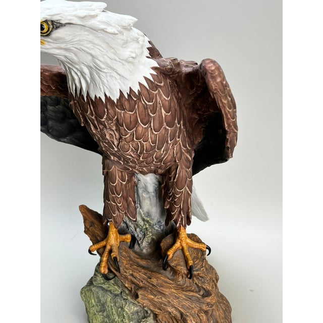 Ceramic Mid 20th Century Rare Kaiser Porcelain American Bald Eagle Sculpture Limited Edition No. 12/200, W. Germany For Sale - Image 7 of 15