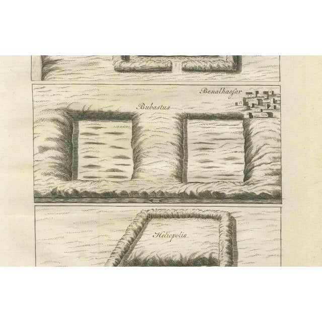 Late 18th Century Pococke, Ancient Temple and Ruin Plans, Egypt, Baalbek, Bubastus, Heliopolis, 1776, Print For Sale - Image 5 of 10