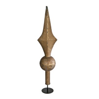 Vintage French Banner Pole Finial For Sale