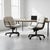 Cream Vinyl Faux Leather Steelcase 451 Swivel Chairs - a Pair For Sale - Image 12 of 12