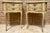 Two Drawers Painted in Light Beige Wood Kidney Nightstands, 1940s, Set of 2 For Sale - Image 17 of 18