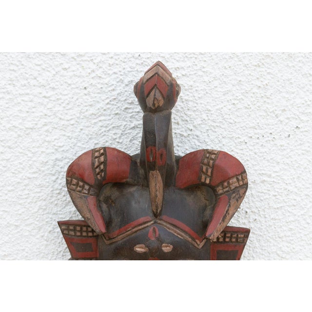 1960s Ijo Ancestral Painted African Mask For Sale - Image 5 of 8
