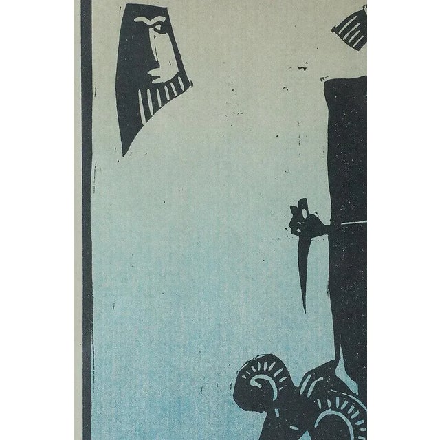 1970s Åke Holm, Biblical Theme, Linocut, 1970s, Framed For Sale - Image 5 of 6