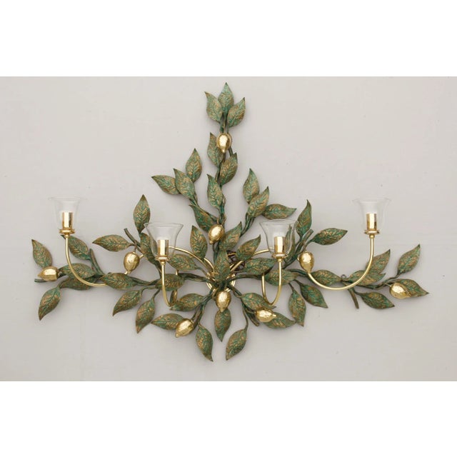 Large Sculptural Sconce with Bronze Patina attributed to Hans Möller, 1970s For Sale - Image 12 of 13