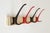 Mid-20th Century Wall-Mounted Coat Rack in Red and Black, 1950s For Sale - Image 4 of 11