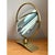 Vintage Brass Round Vanity Mirror For Sale - Image 4 of 12