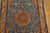 1940s Blue Medallion Antique Persian Isfahan Rug Silk Highlights 3'6" X 5'2" Wool Knotted Carpet For Sale - Image 4 of 8