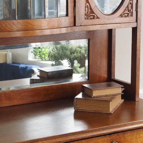 Antique Art Nouveau Cupboard with Oval Glazed Doors, 1890s For Sale - Image 18 of 18