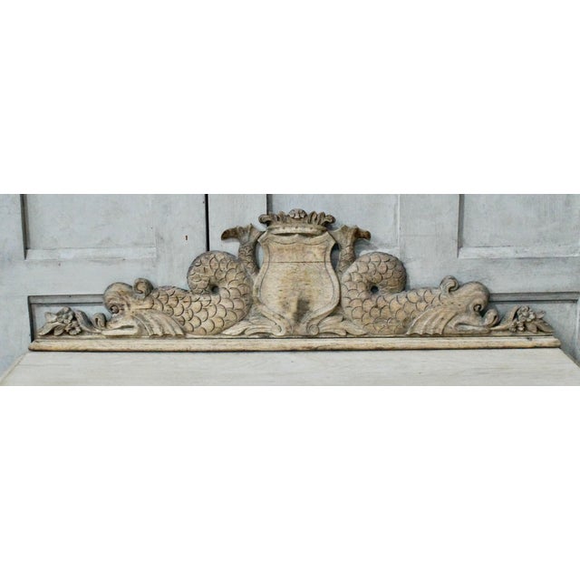 Antique Bleached Oak Green Man Hall Table, 1880s For Sale - Image 4 of 13