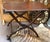 Mid-Century Modern Antique English Campaign Coaching Table With Folding Mechanism For Sale - Image 3 of 10
