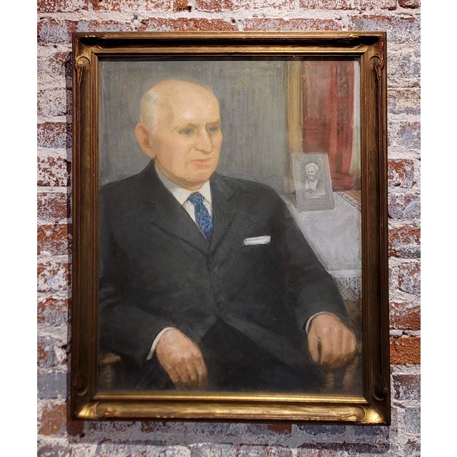 Robert Prucha - 1930s portrait of a Gentleman - Painting pastel on paper - signed - circa 1930s paper size : 22x28" Frame...
