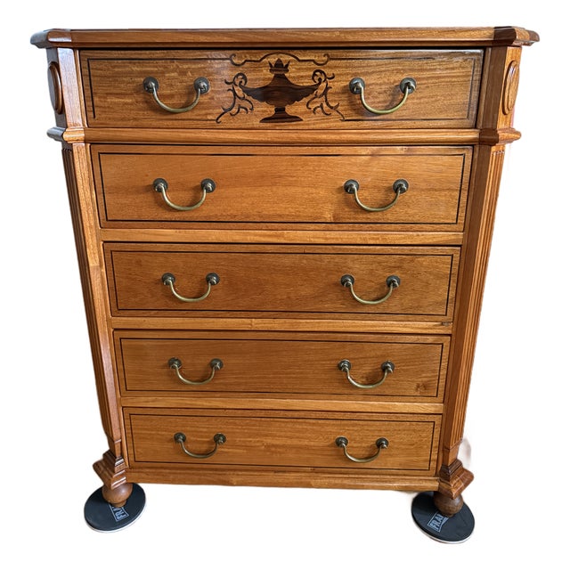 1930s Bespoke Dresser With Architectural Corner Details For Sale