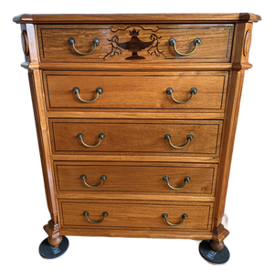 1930s Bespoke Dresser With Architectural Corner Details