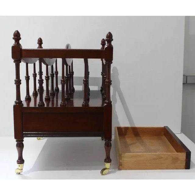Canterbury Magazine Stand English Regency Style For Sale - Image 12 of 13